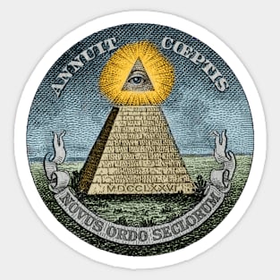 The All-Seeing Eye 1776 United States Sticker